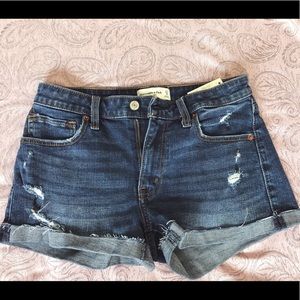 Mid Rise Stretch Shorts